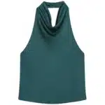 Women's Satin Halter Tank Top - Image 10
